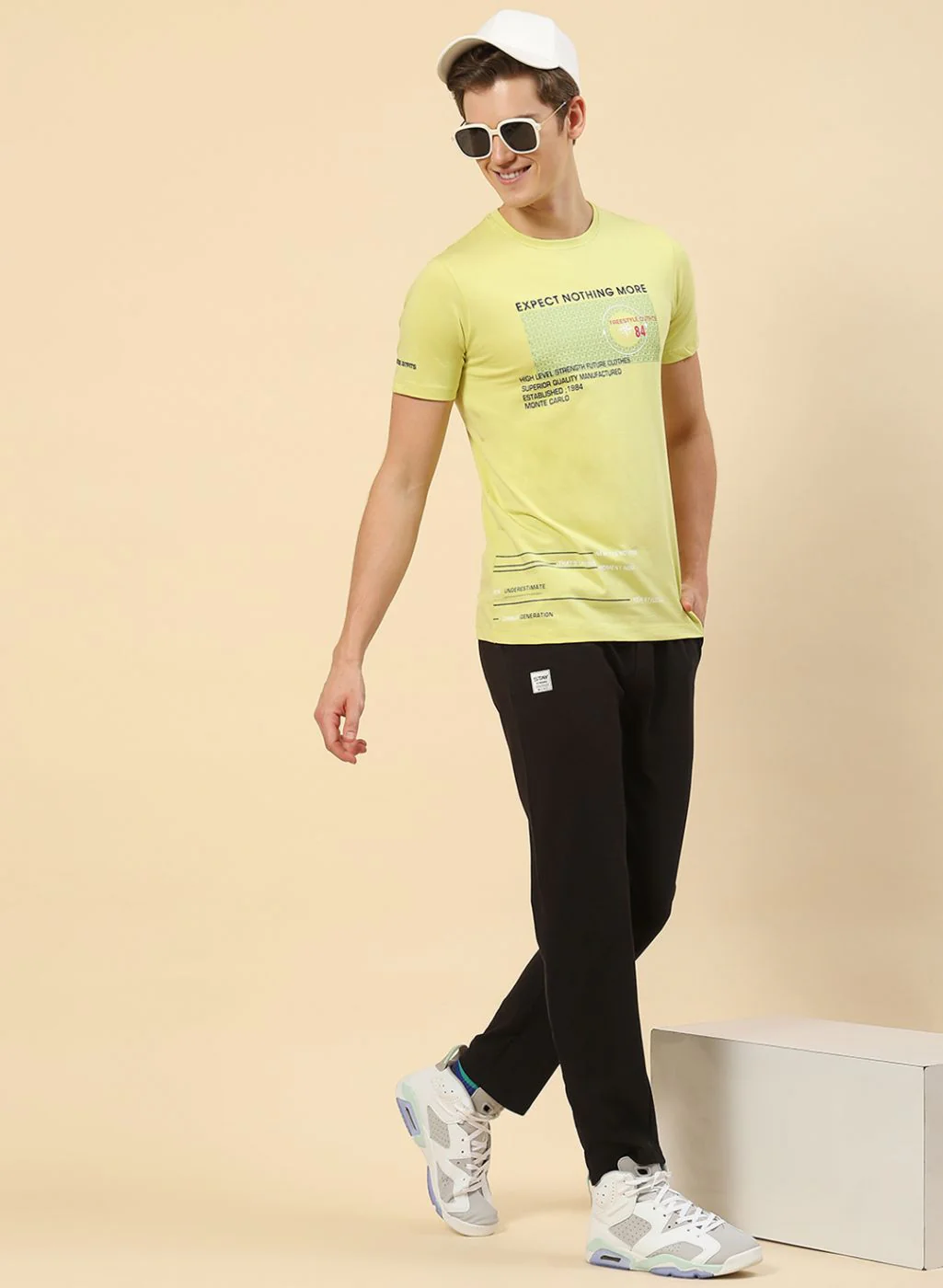 Men Black Regular Fit Lower