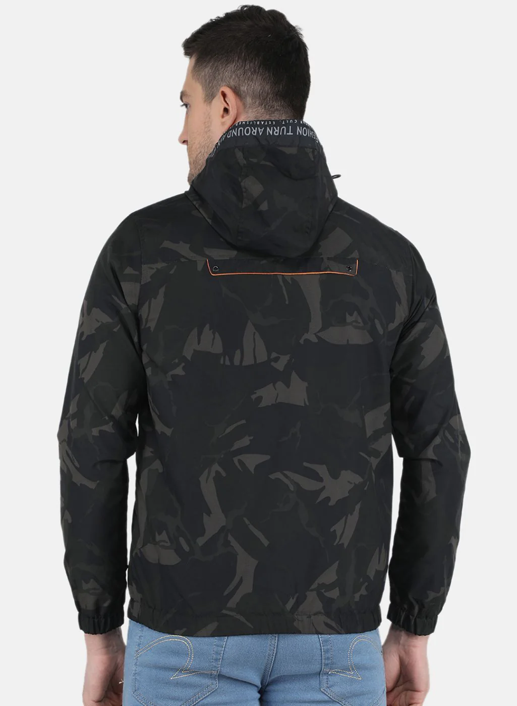 Men Black Solid Jacket - Image 3