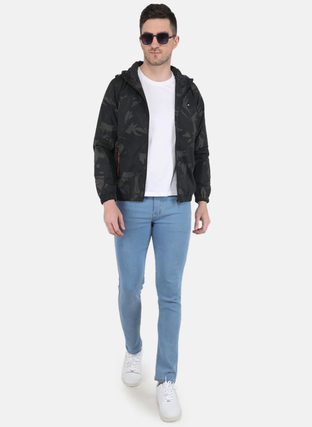 Men Black Solid Jacket - Image 4