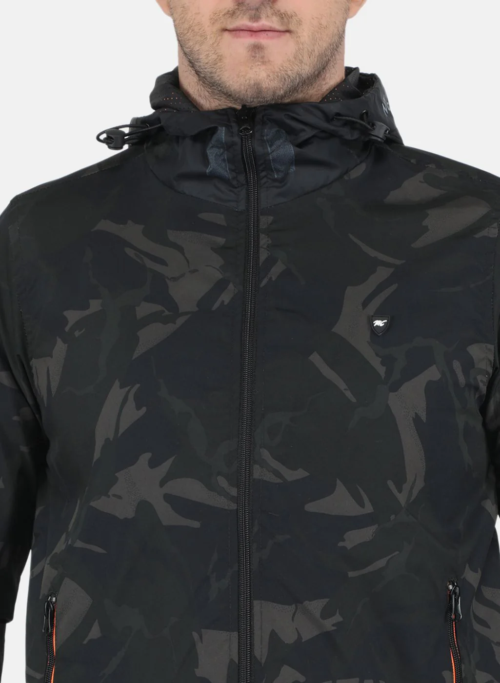Men Black Solid Jacket - Image 5