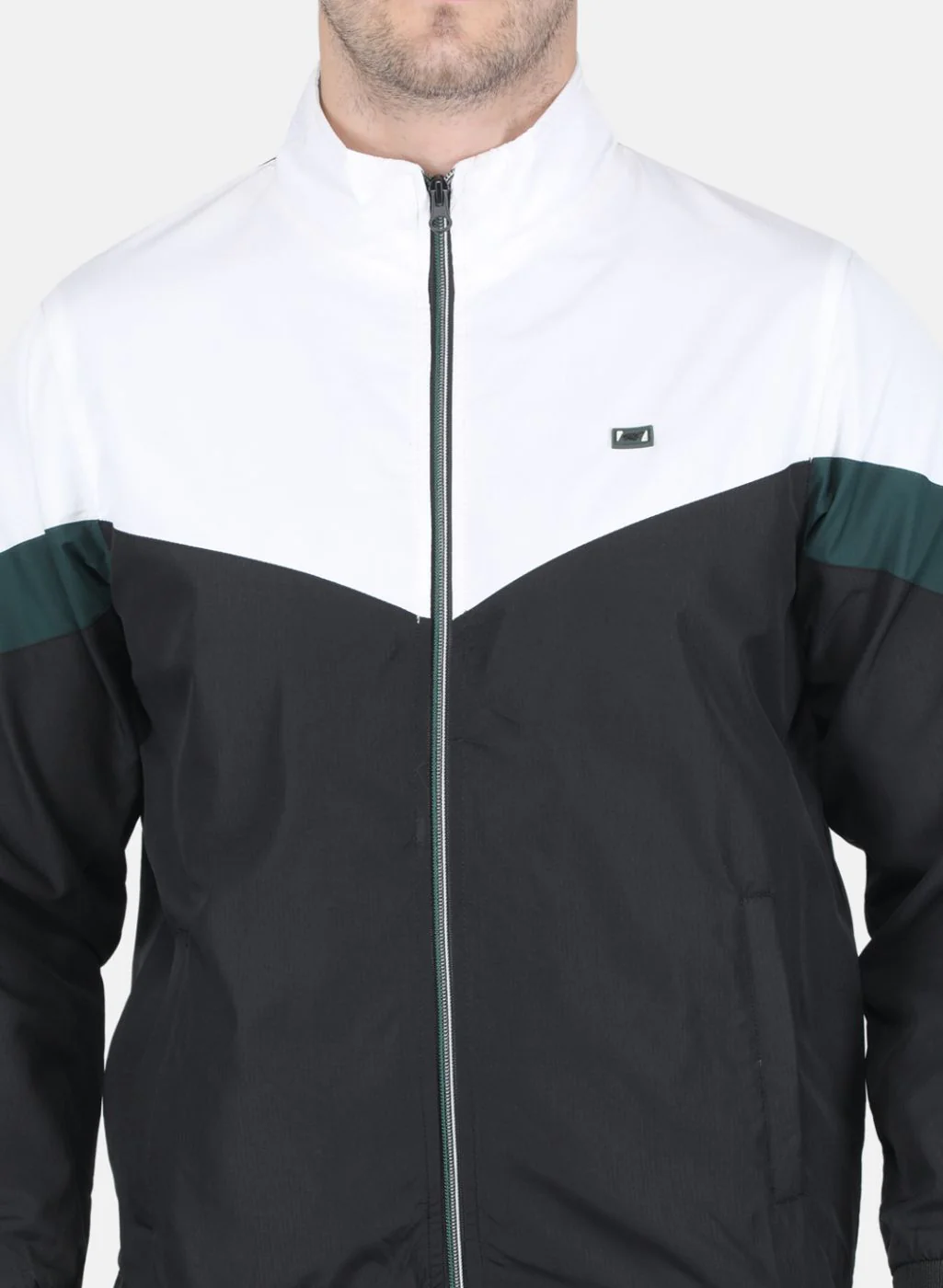 Men Black Solid Tracksuit - Image 5