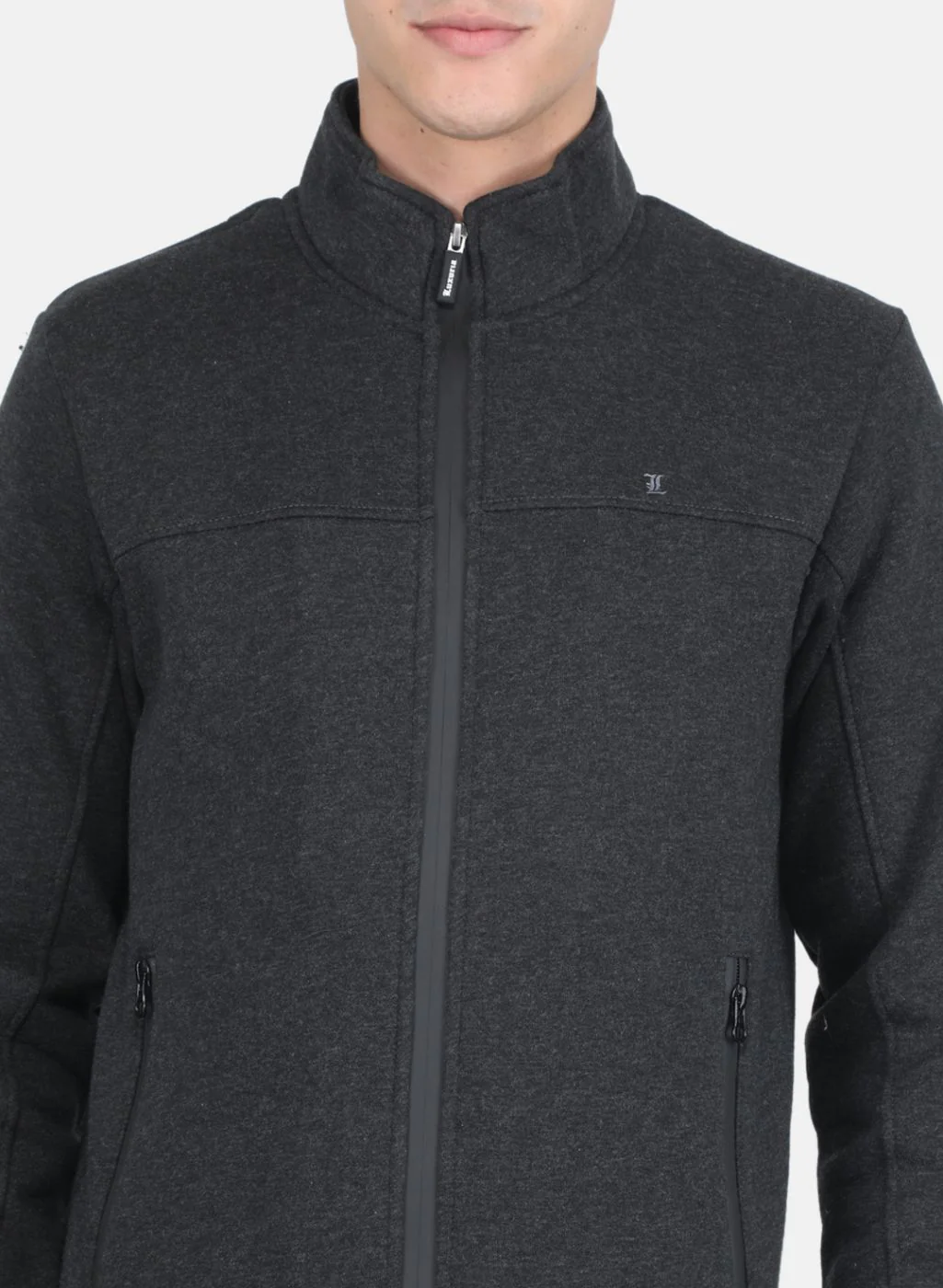 Men Black Solid Tracksuit - Image 6