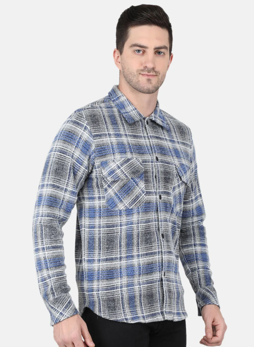 Men Blue Printed Sweatshirt - Image 6