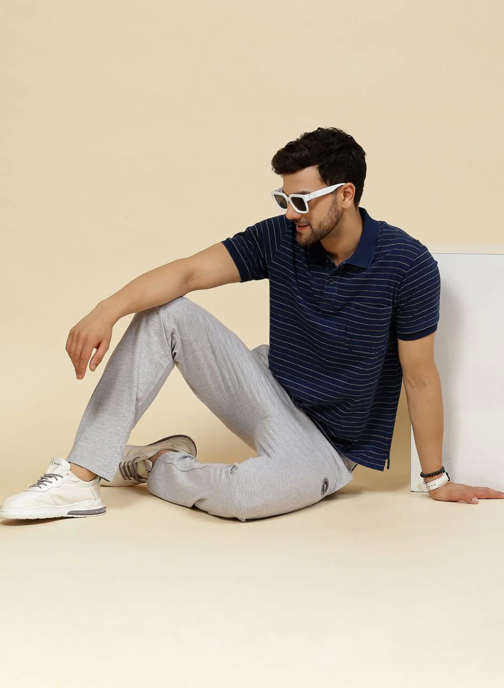 Men Blue Printed T-Shirt