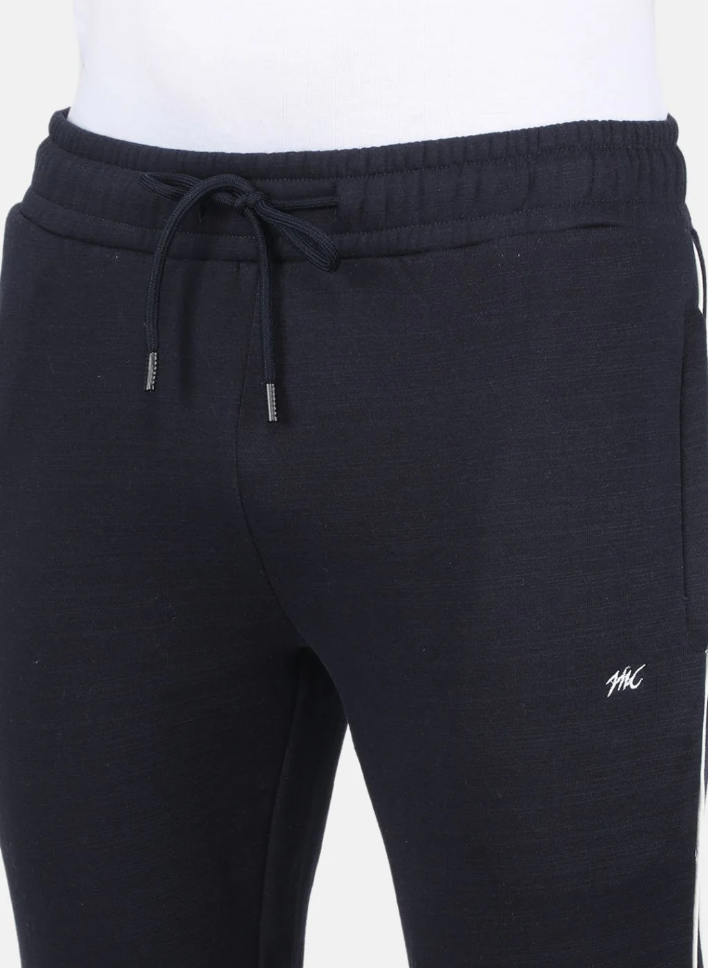 Men Blue Printed Tracksuit - Image 5