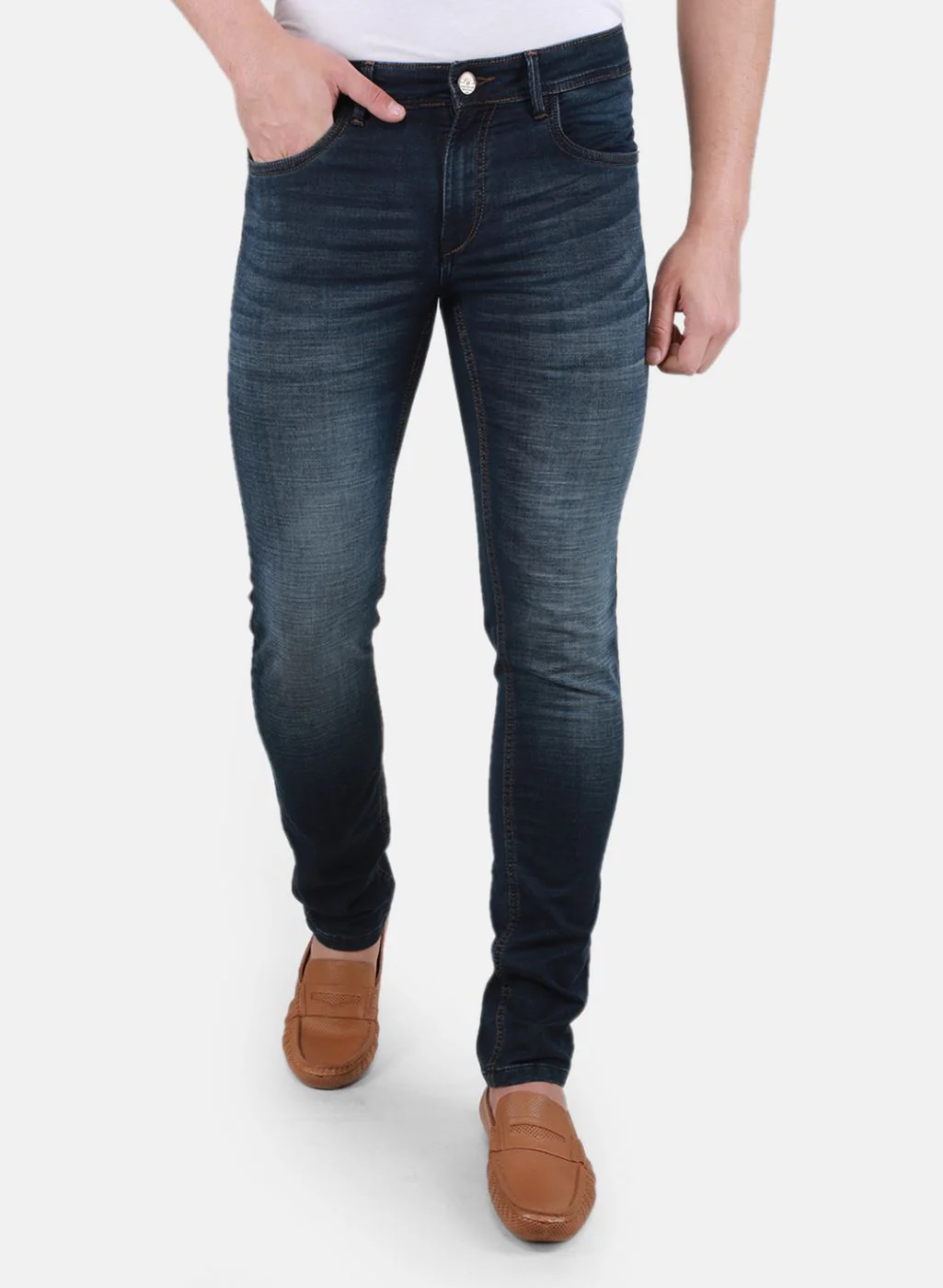 Men Blue Straight Fit Denim