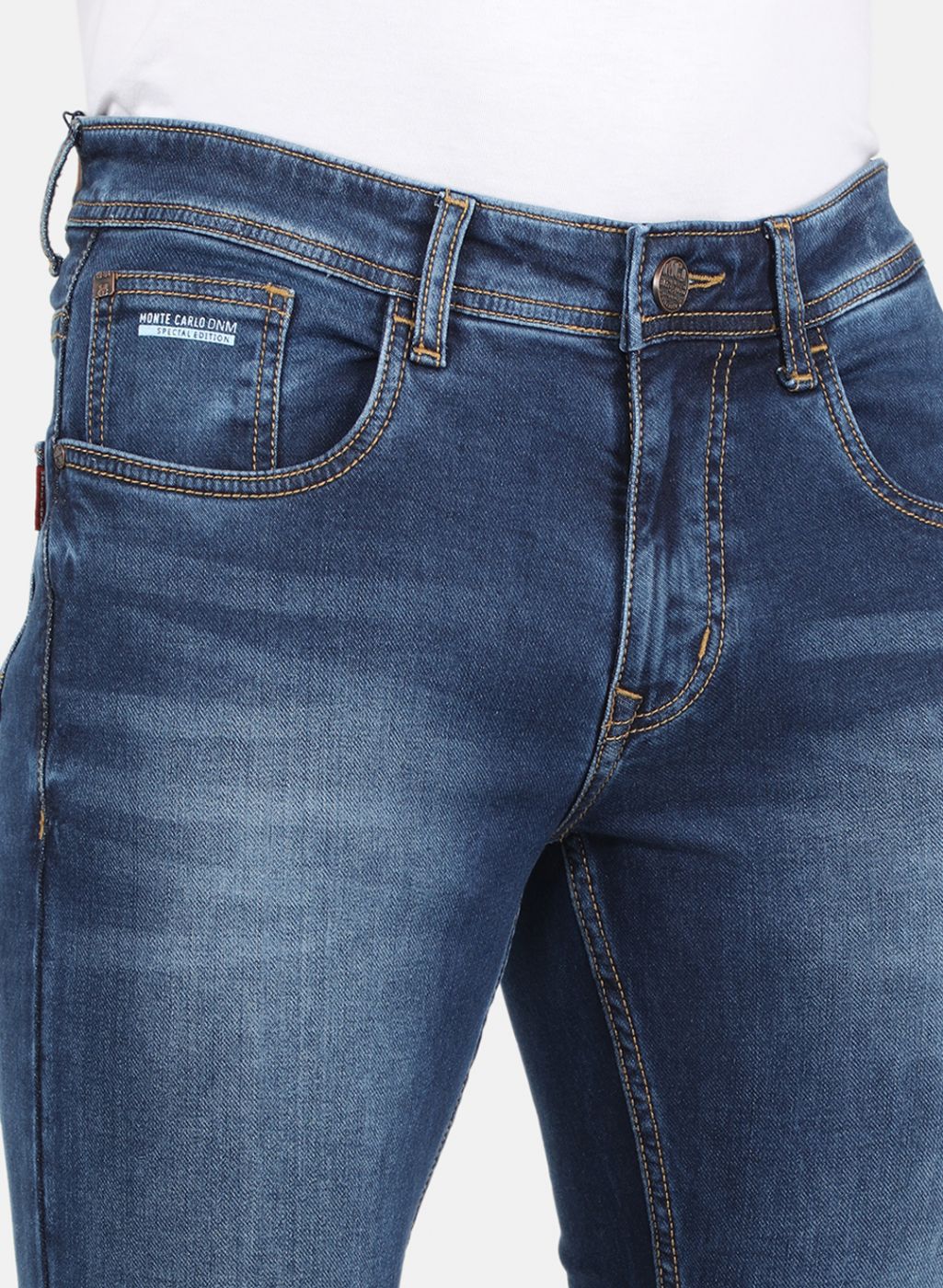 Men Blue Skinny Fit Denim - Image 5