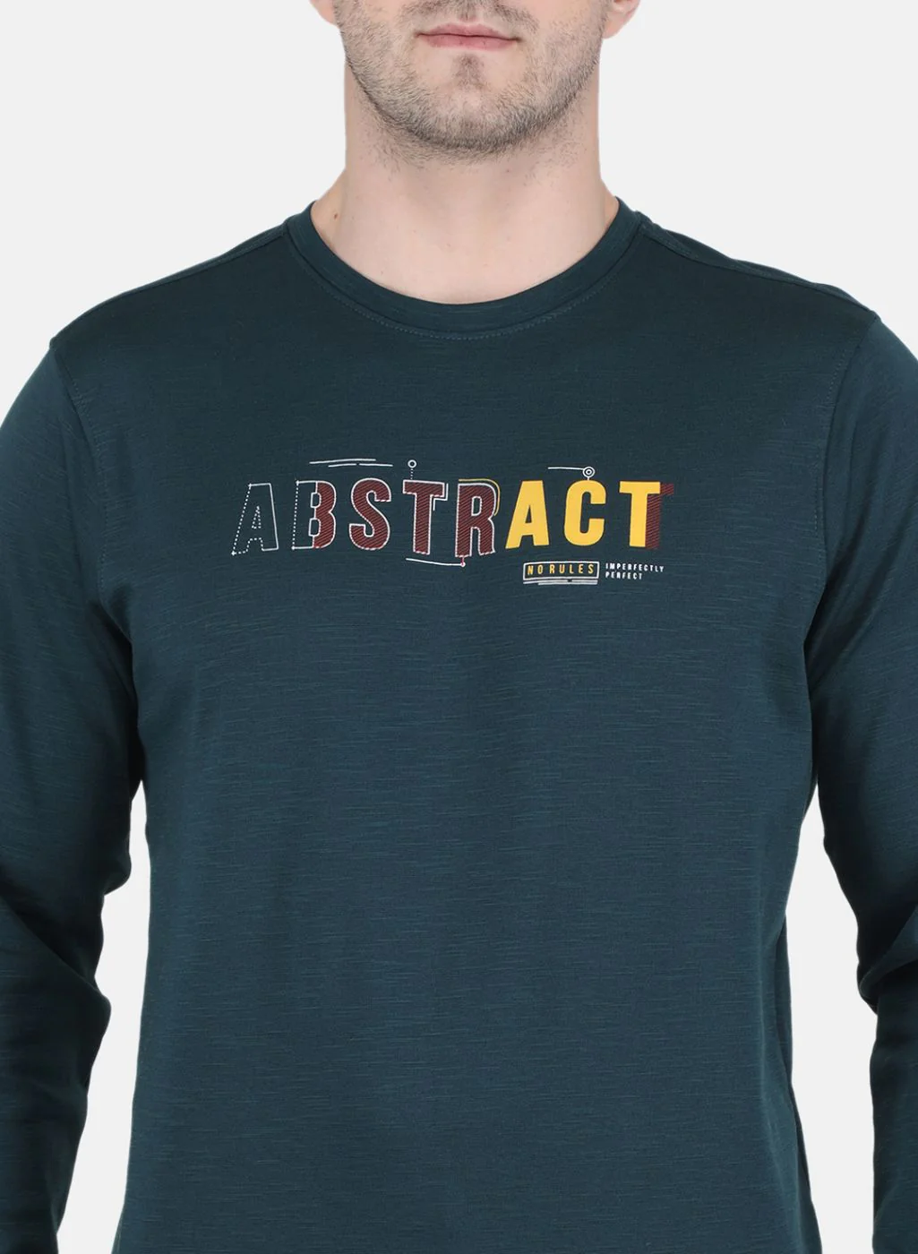 Men Blue Solid Sweatshirt - Image 5