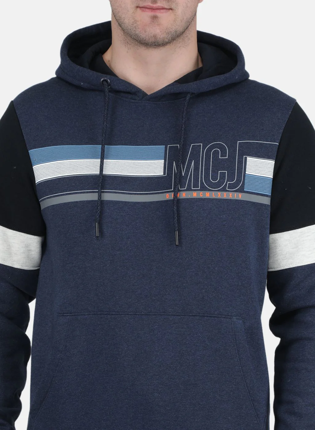 Men Blue Solid Tracksuit - Image 5