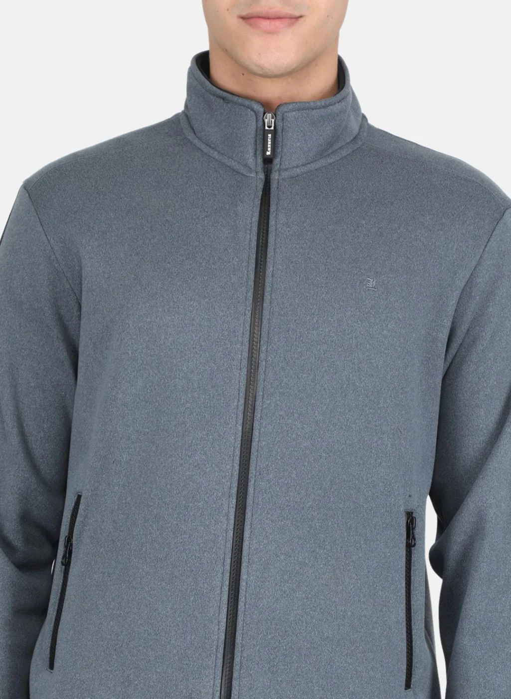 Men Blue Solid Tracksuit - Image 6