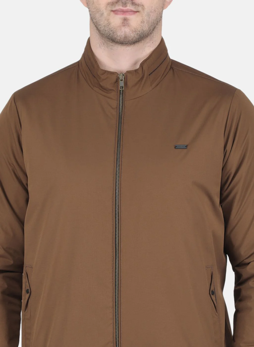 Men Brown Printed Jacket - Image 5