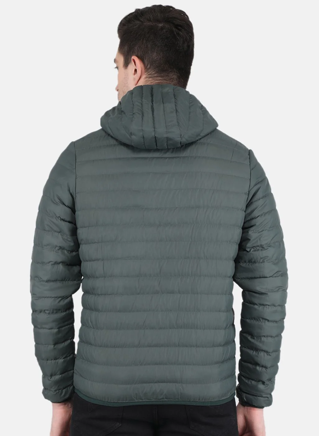 Men Green Solid Jacket - Image 3