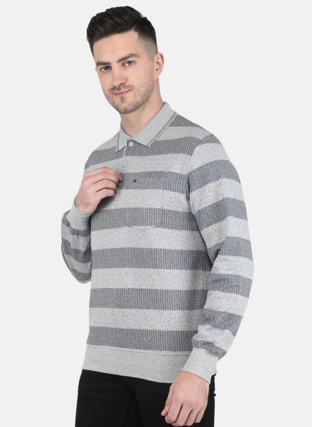 Men Grey Printed T-Shirt - Image 2