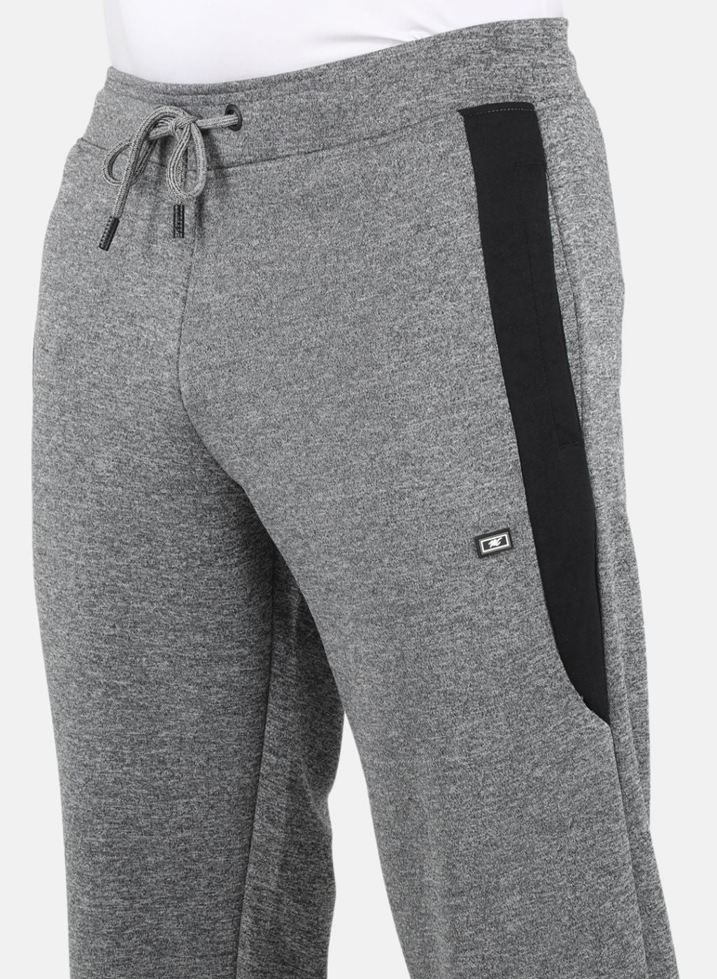 Men Grey Solid Tracksuit - Image 5