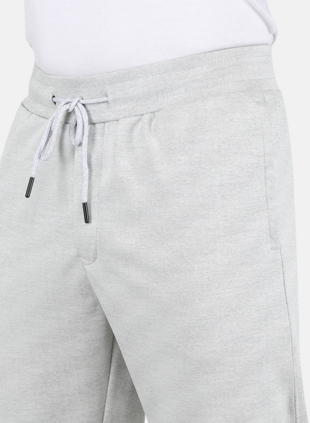 Men Grey Solid Tracksuit - Image 5