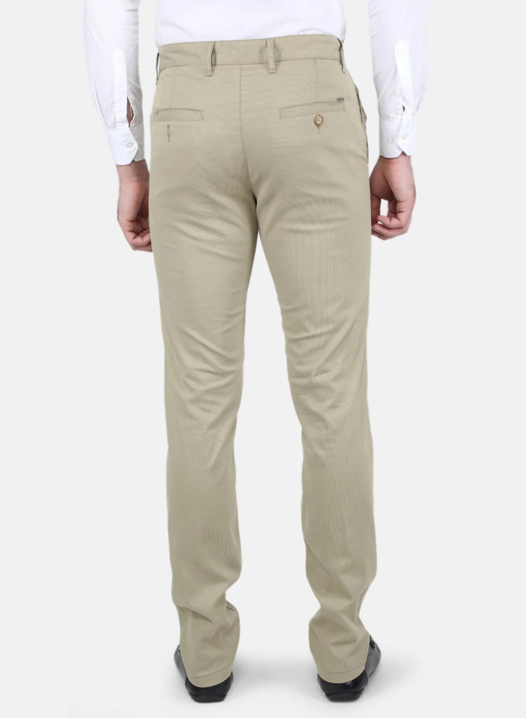 Men Khaki Smart Fit Trouser - Image 3