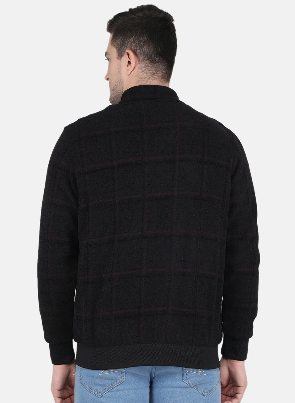 Men Maroon Printed Jacket - Image 3