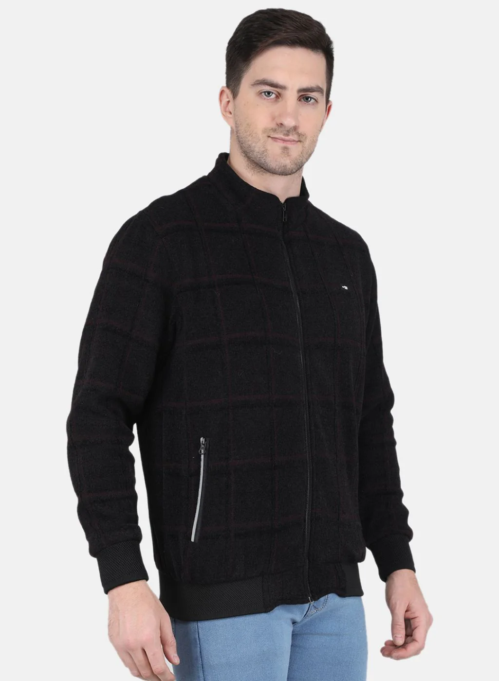 Men Maroon Printed Jacket - Image 6