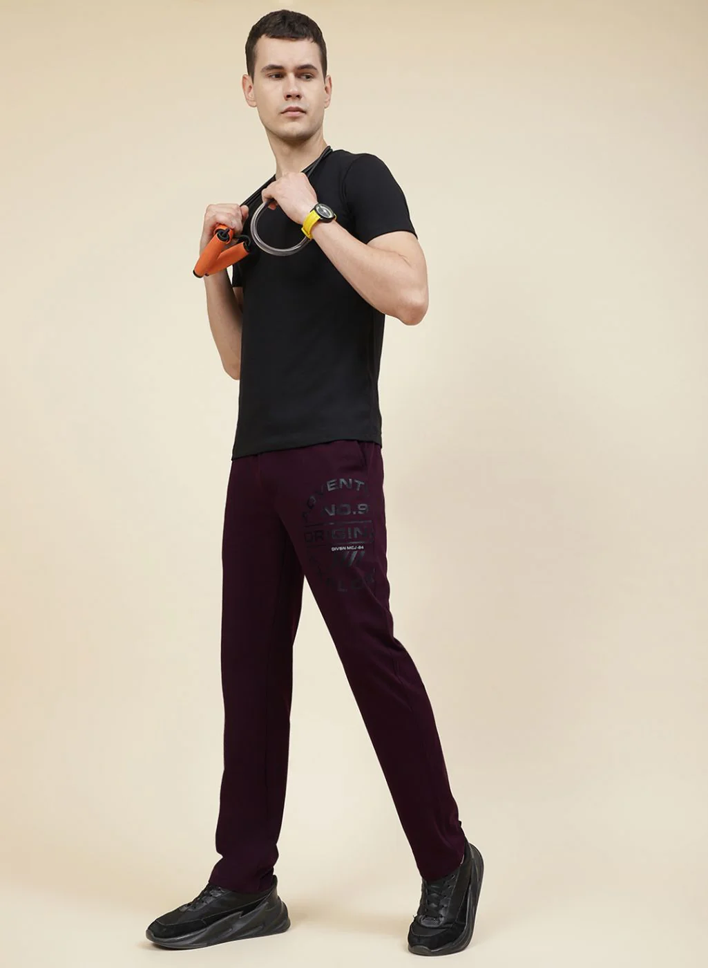Men Maroon Regular Fit Lower