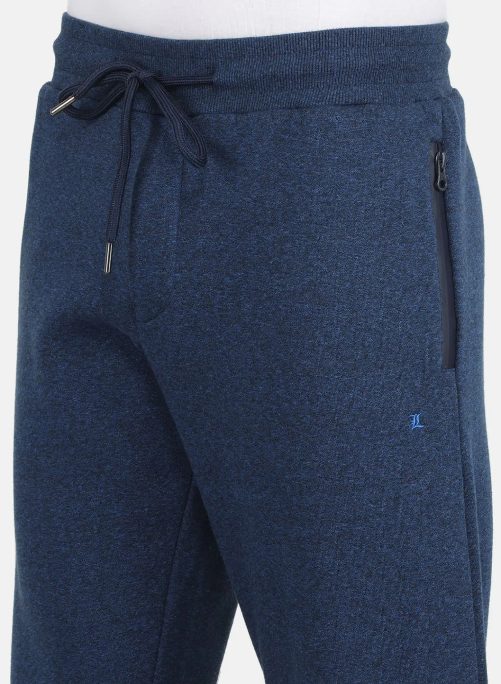Men NAvy Blue Solid Tracksuit - Image 5