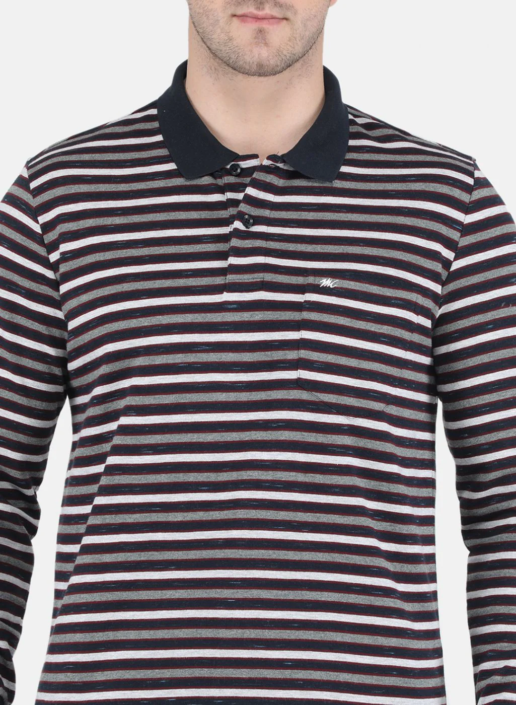 Men NAvy Blue Stripe Tracksuit - Image 5