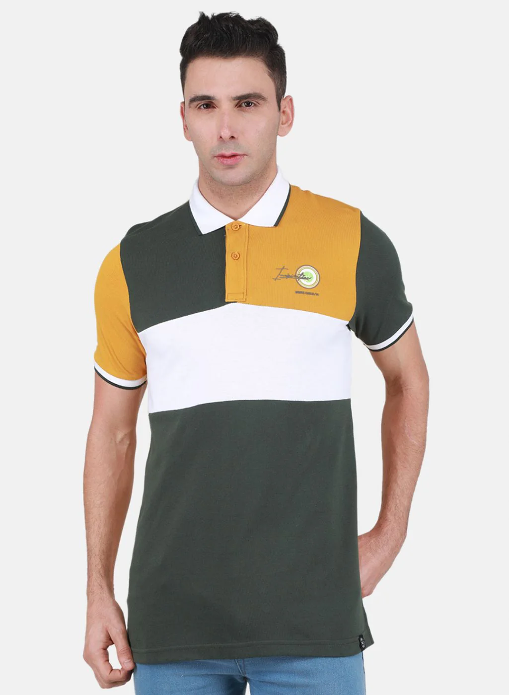 Men Olive Printed T-Shirt