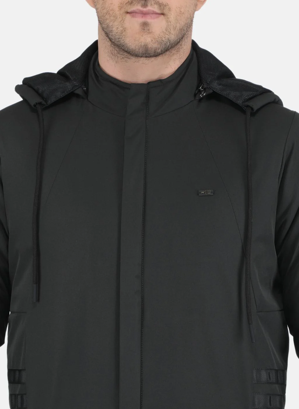 Men Olive Solid Jacket - Image 5