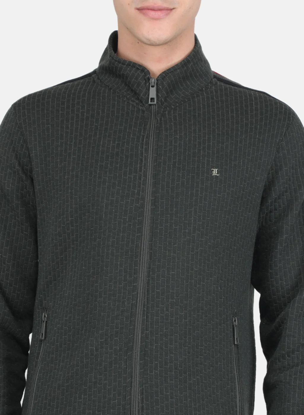 Men Olive Solid Tracksuit - Image 6