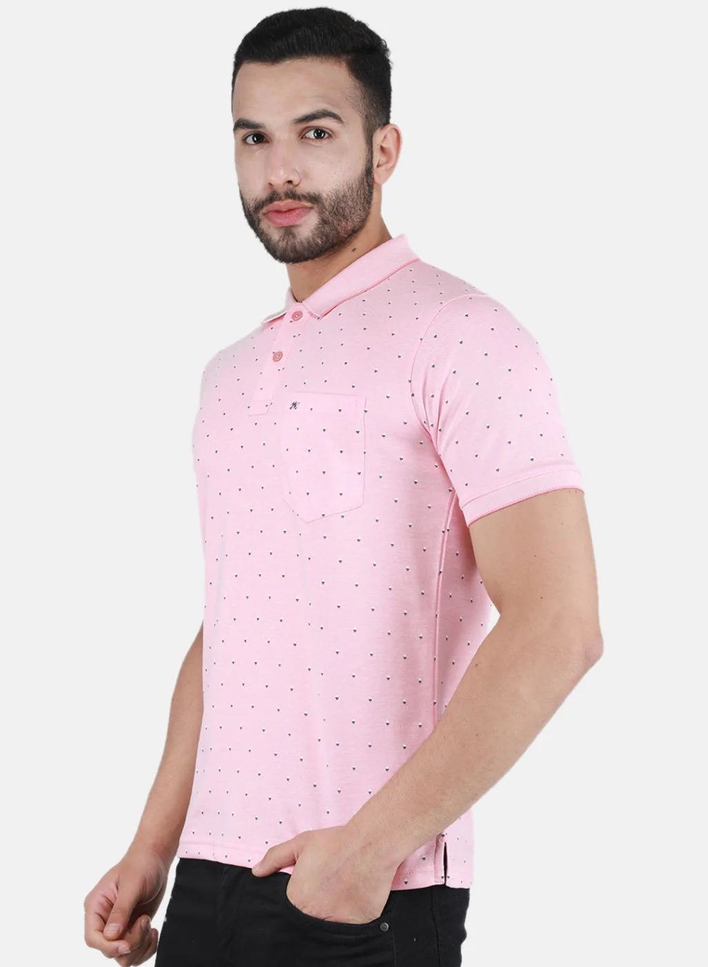 Men Pink Printed T-Shirt - Image 2