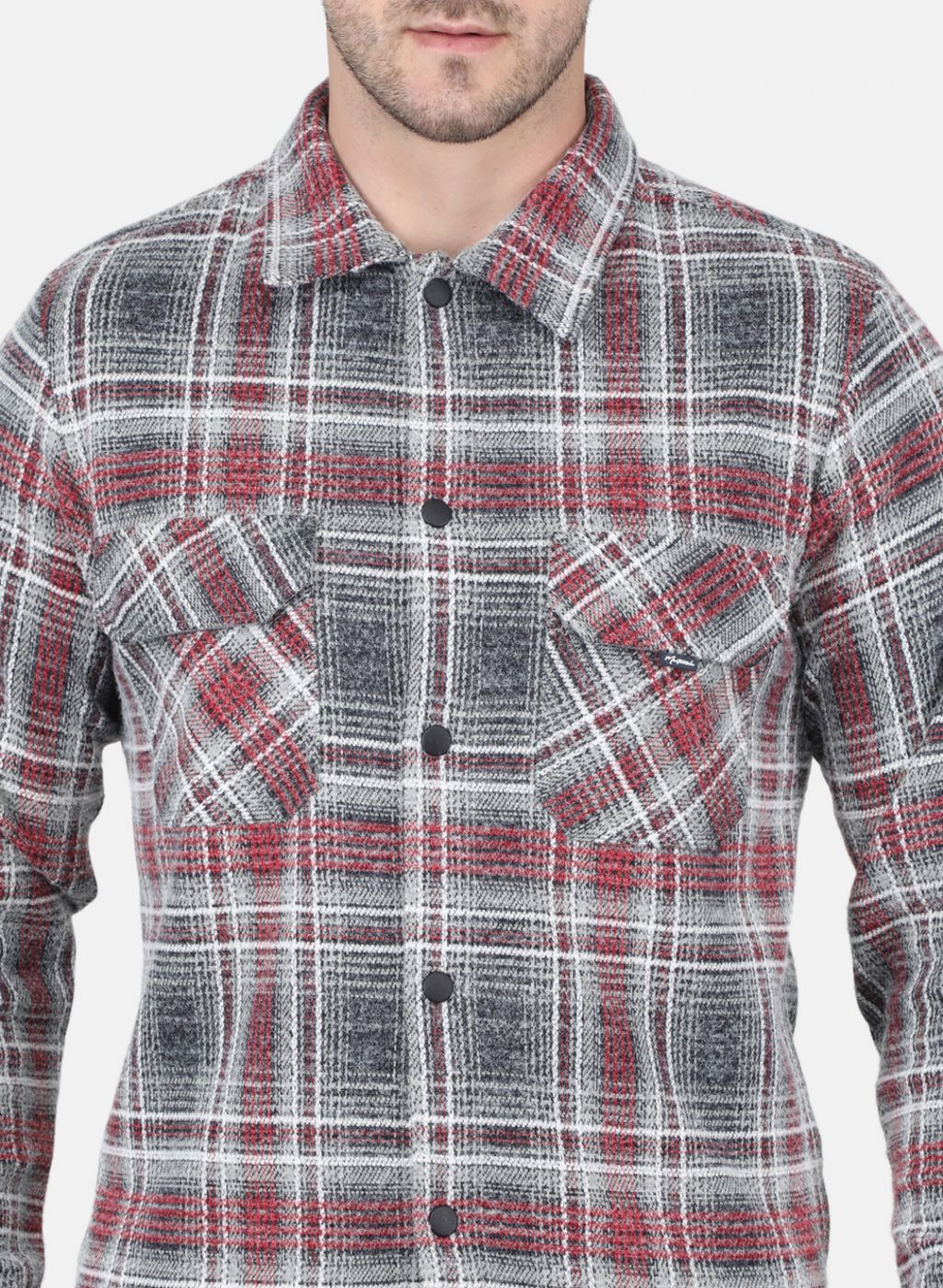 Men Red Printed Sweatshirt - Image 5