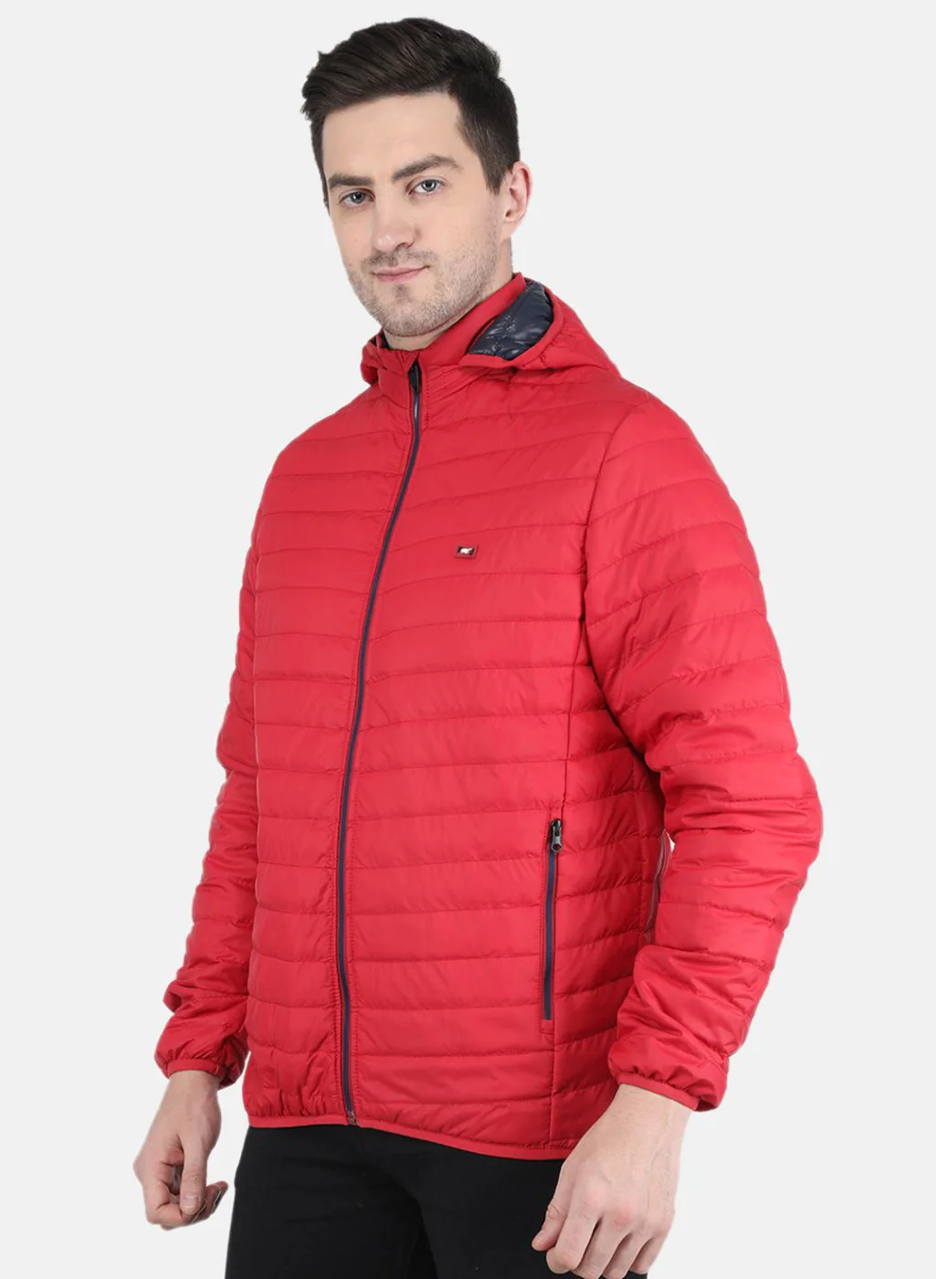 Men Red Solid Jacket - Image 2
