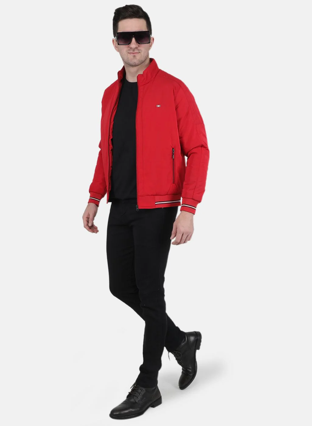 Men Red Solid Jacket - Image 4