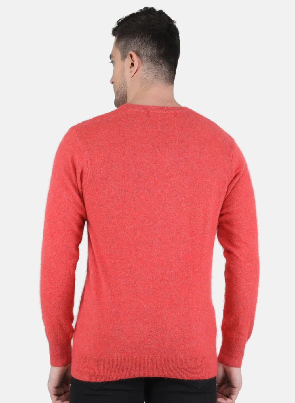 Men Red Solid Pullover - Image 3