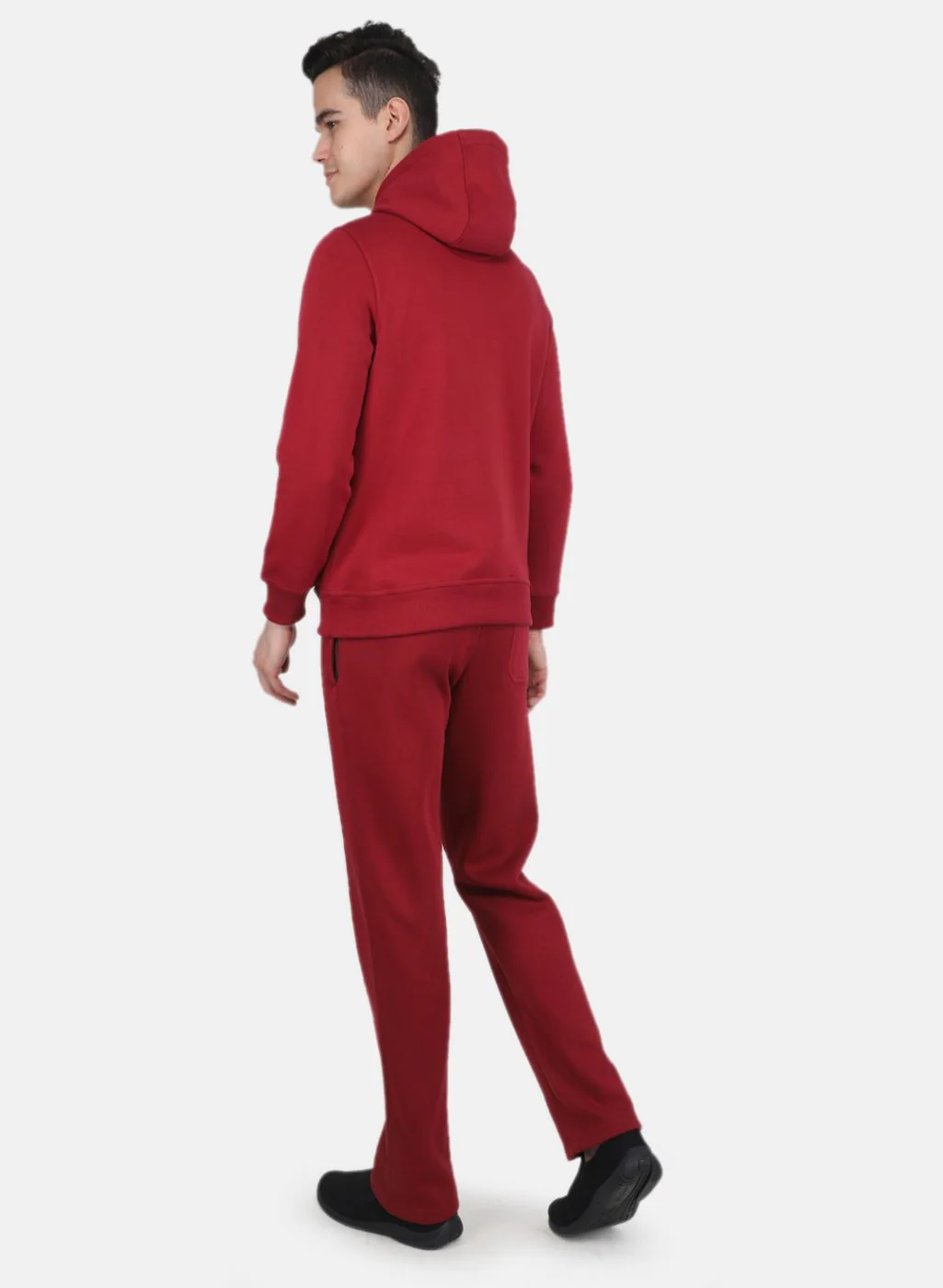Men Red Solid Tracksuit - Image 3