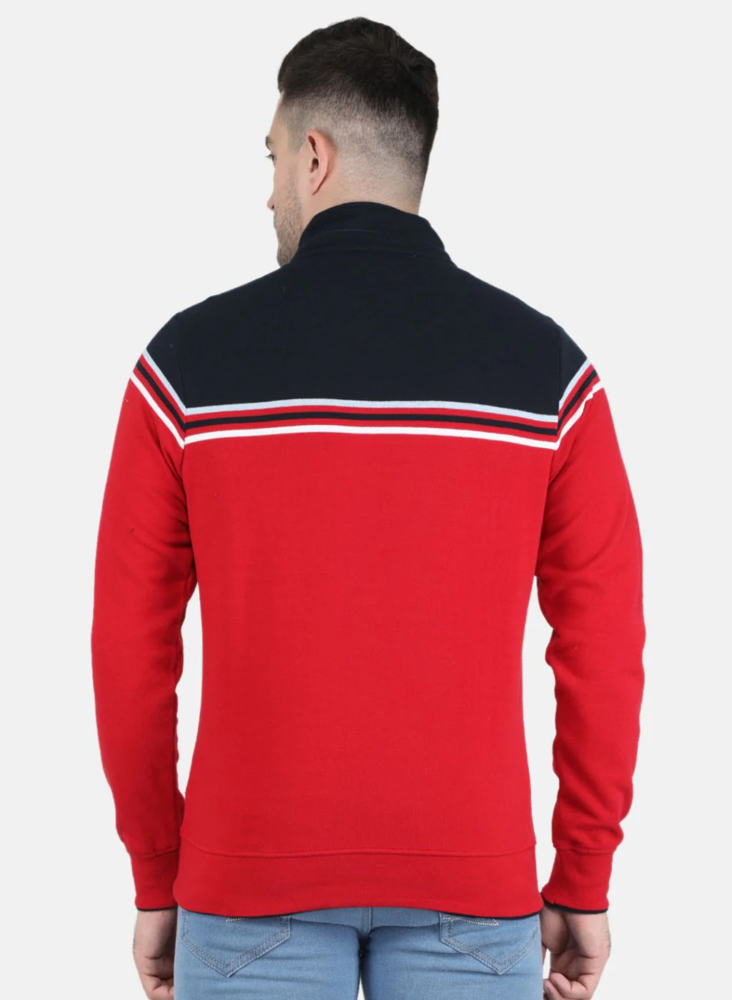 Men Red Stripe T-Shirt - Image 3