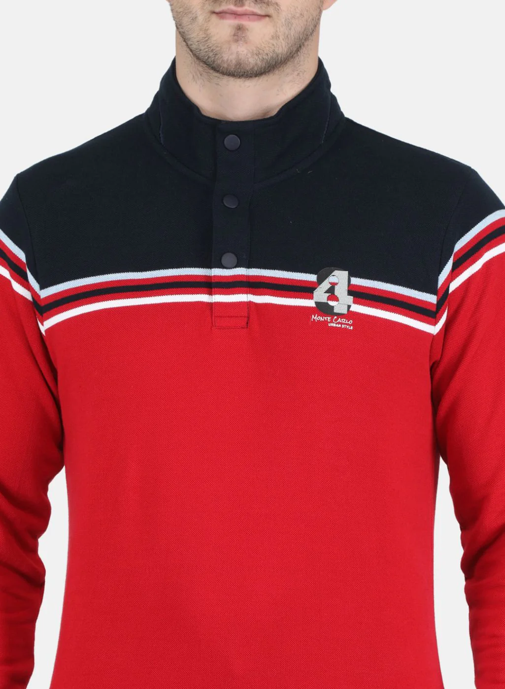 Men Red Stripe T-Shirt - Image 5