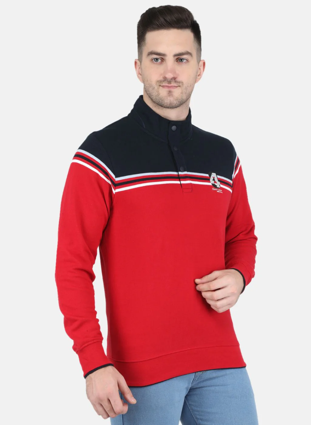 Men Red Stripe T-Shirt - Image 6