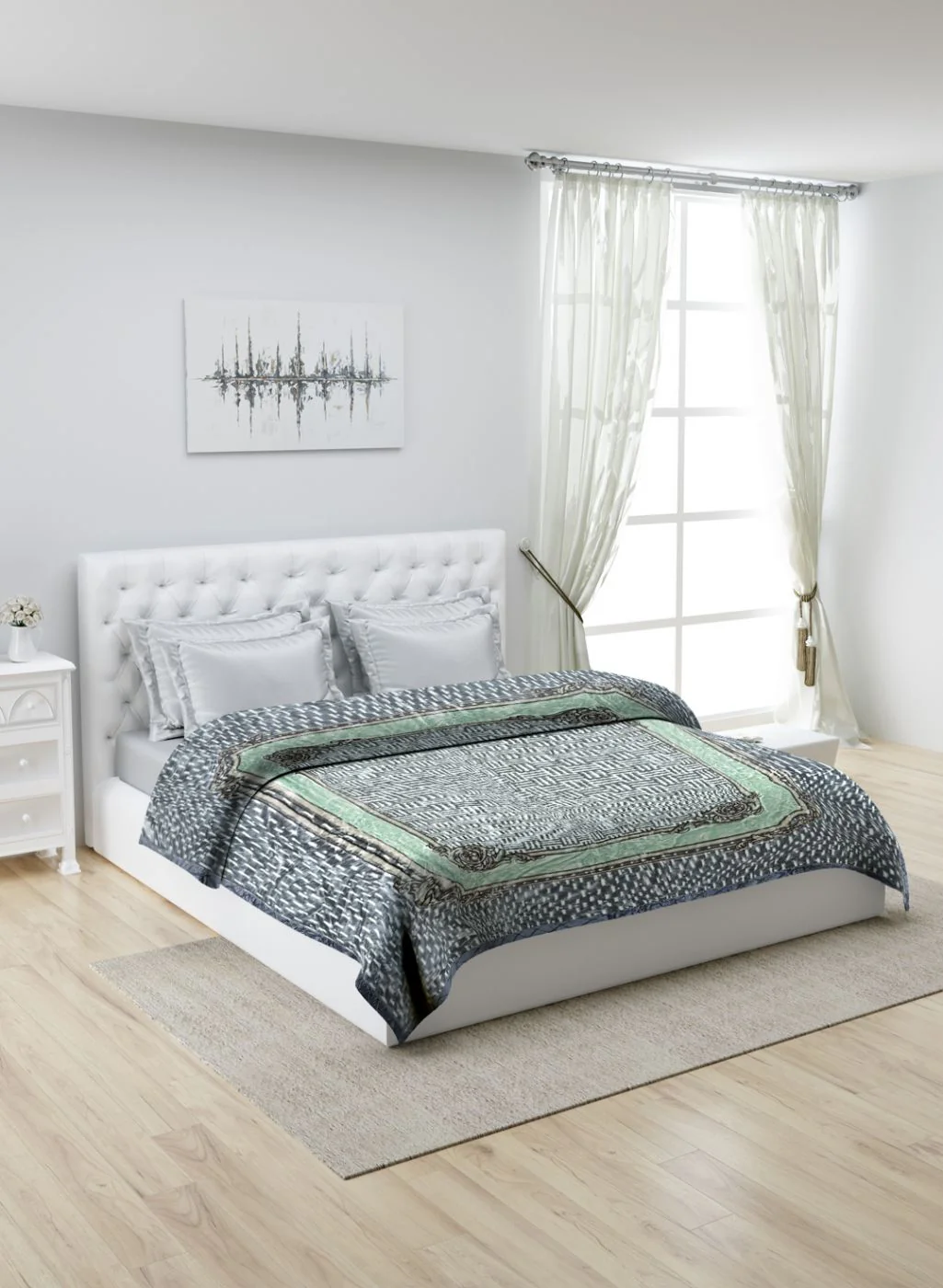 Printed Mink Double Blanket for Heavy Winter -1 Ply - Image 2