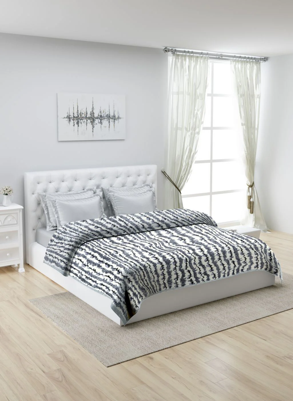 Printed Mink Double Blanket for Heavy Winter -1 Ply - Image 2