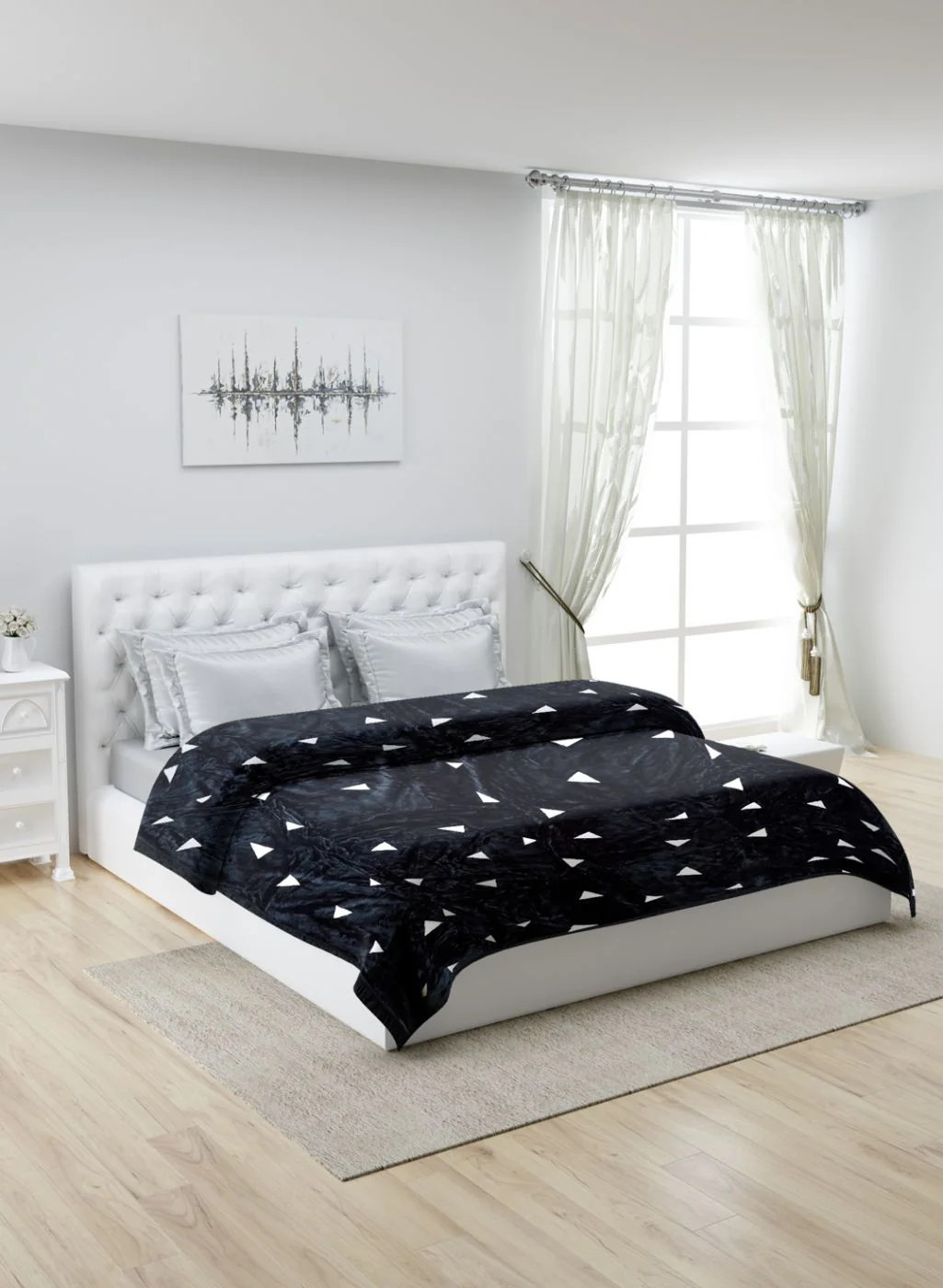 Printed Mink Double Blanket for Heavy Winter -1 Ply - Image 2