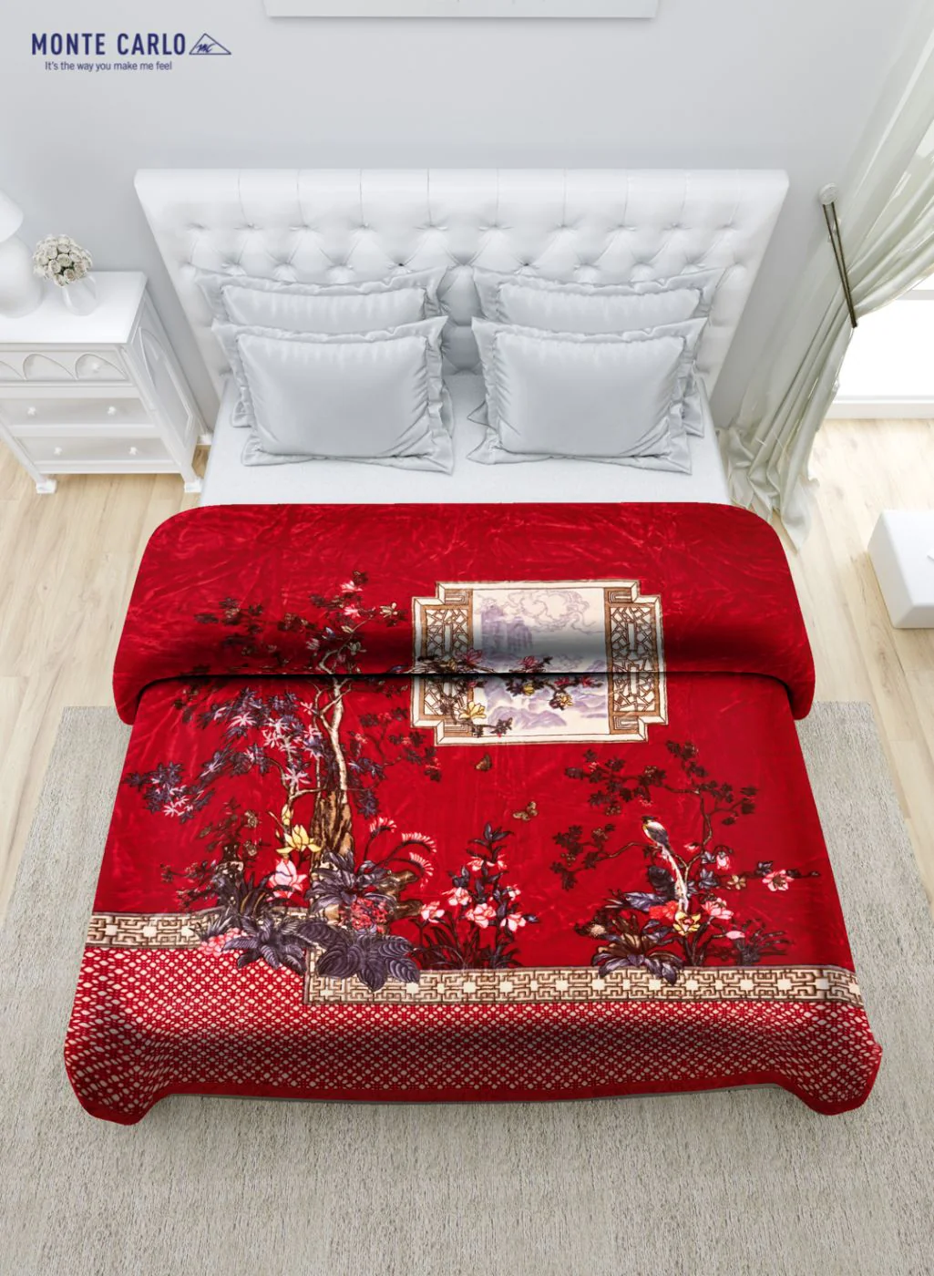 Printed Mink Double Blanket for Heavy Winter -1 Ply - Image 4