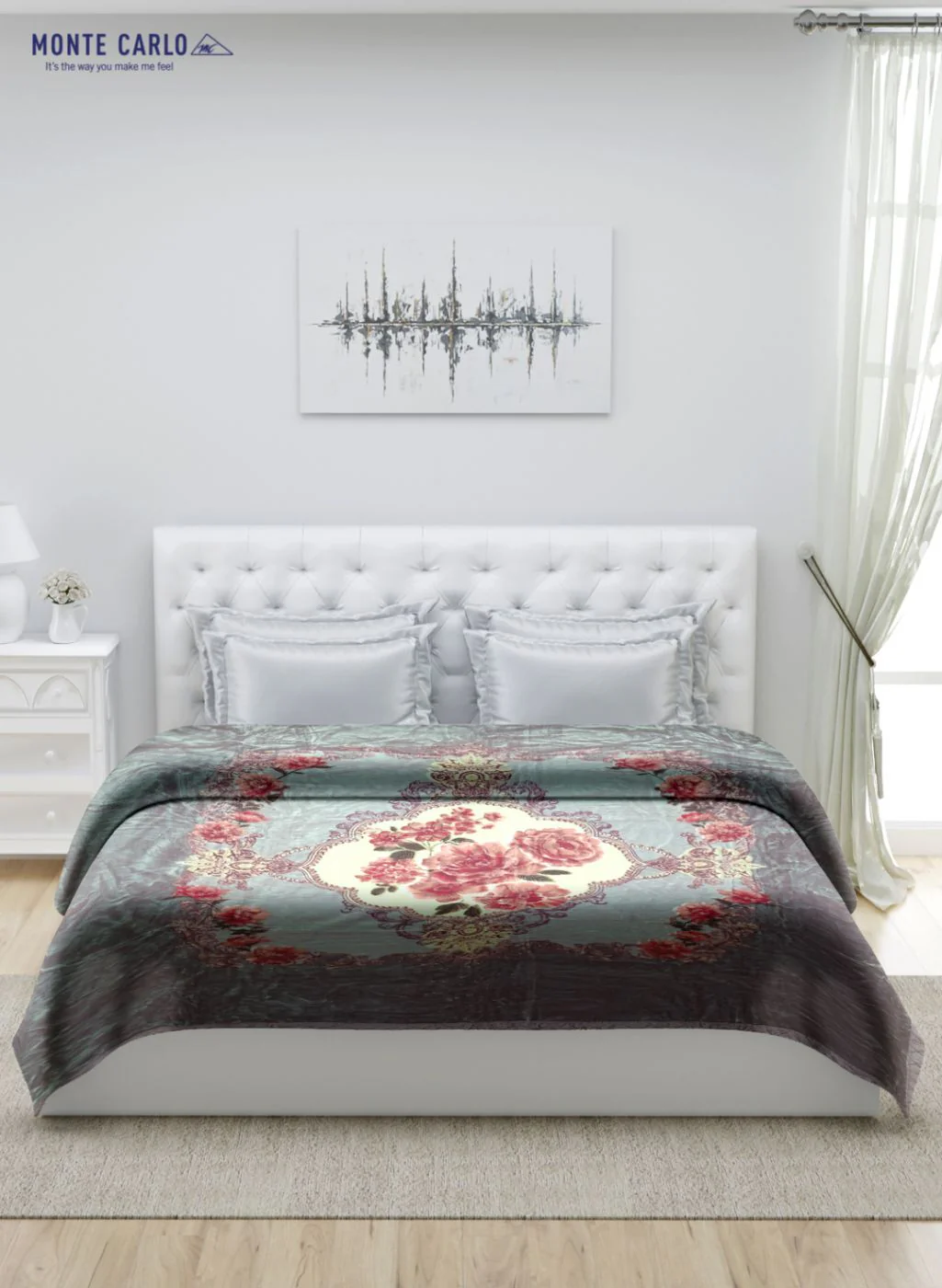 Printed Mink Double Blanket for Heavy Winter -1 Ply - Image 4