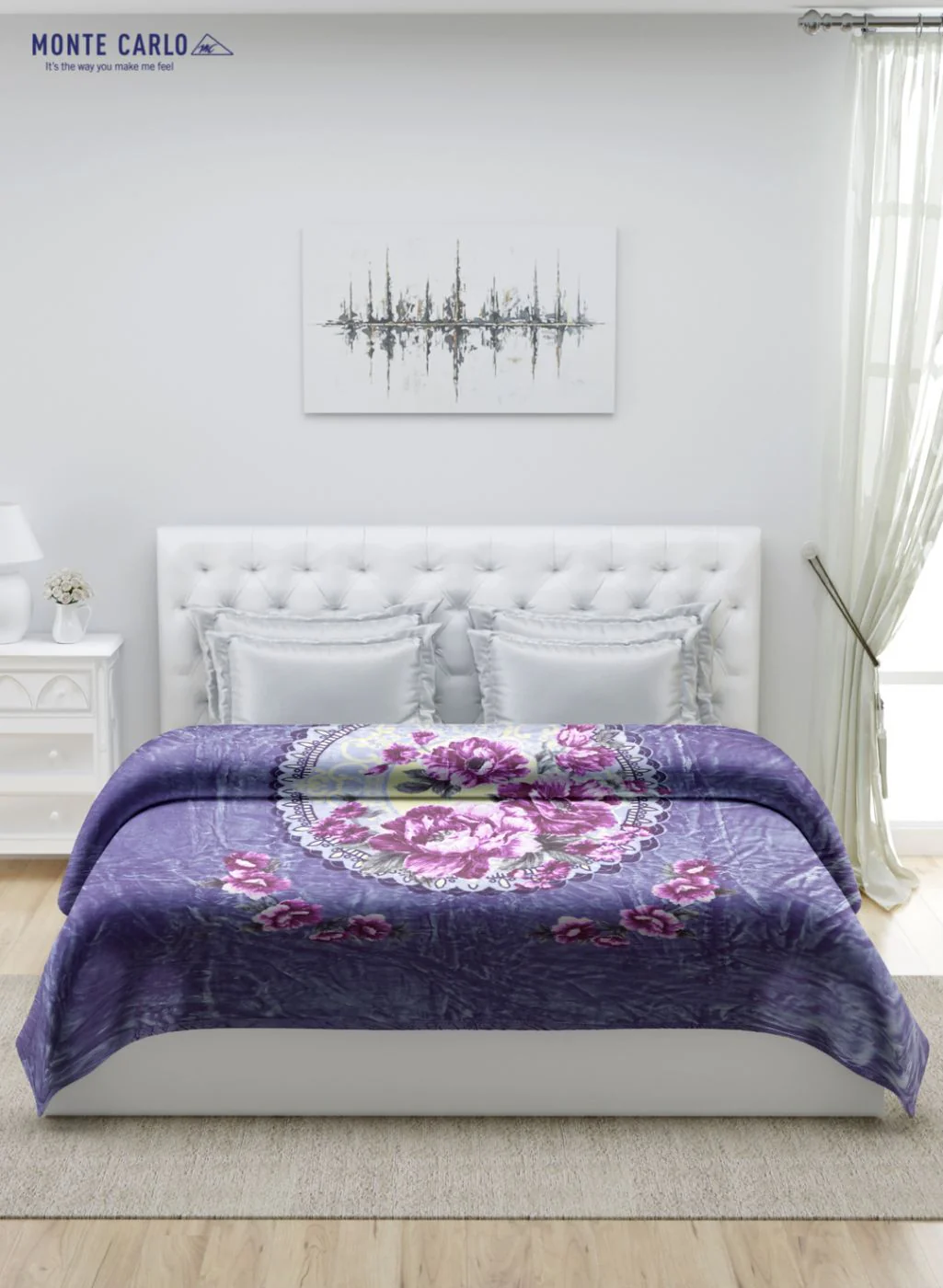 Printed Mink Double Blanket for Heavy Winter -1 Ply - Image 3