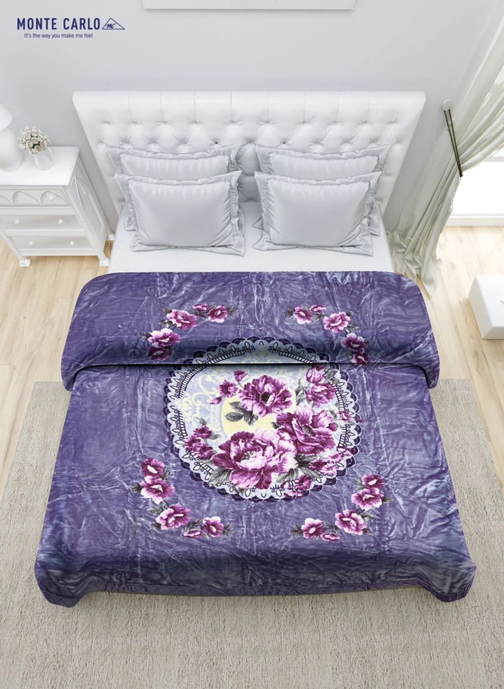 Printed Mink Double Blanket for Heavy Winter -1 Ply - Image 4