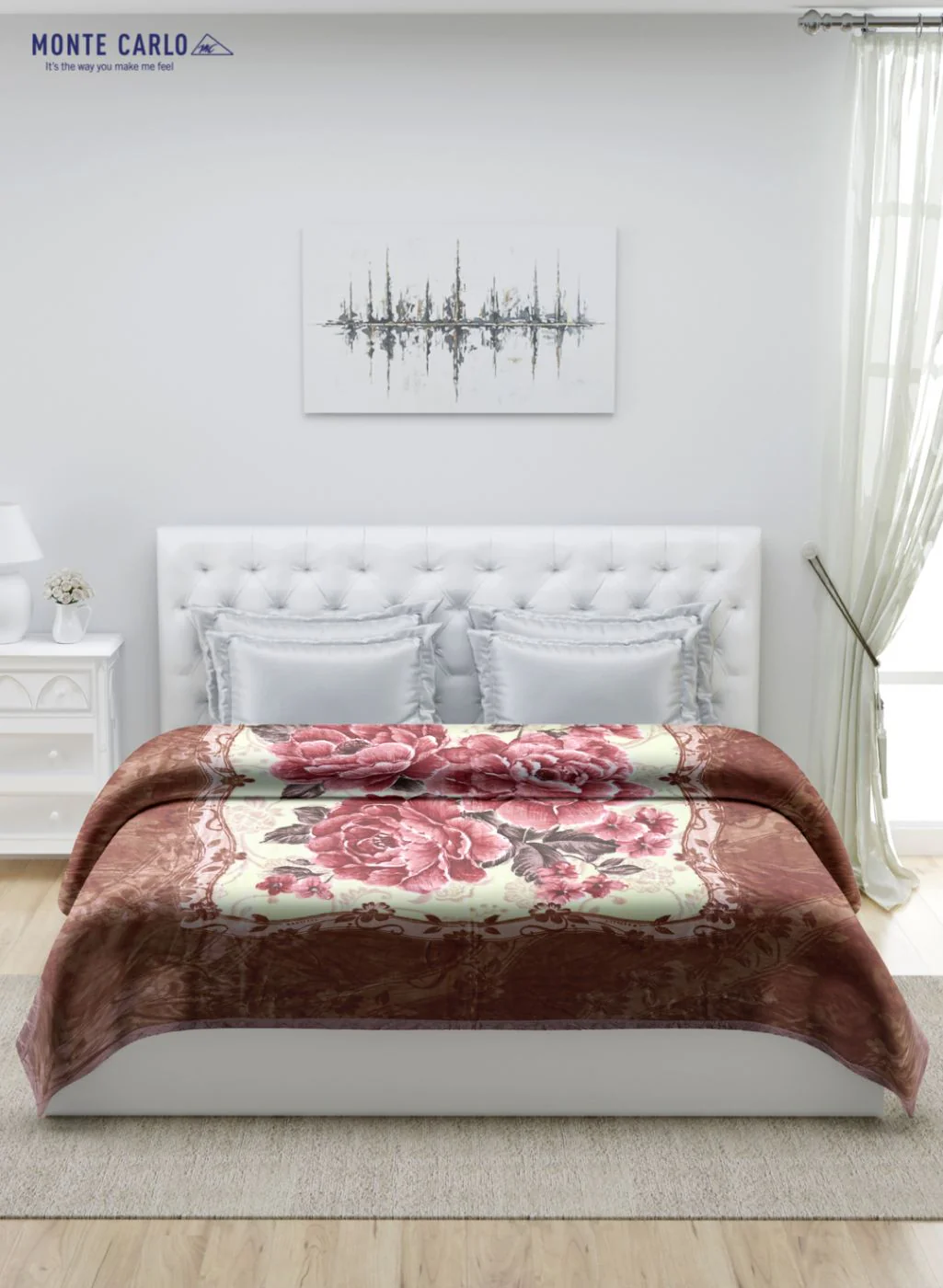 Printed Mink Double Blanket for Heavy Winter -1 Ply - Image 3
