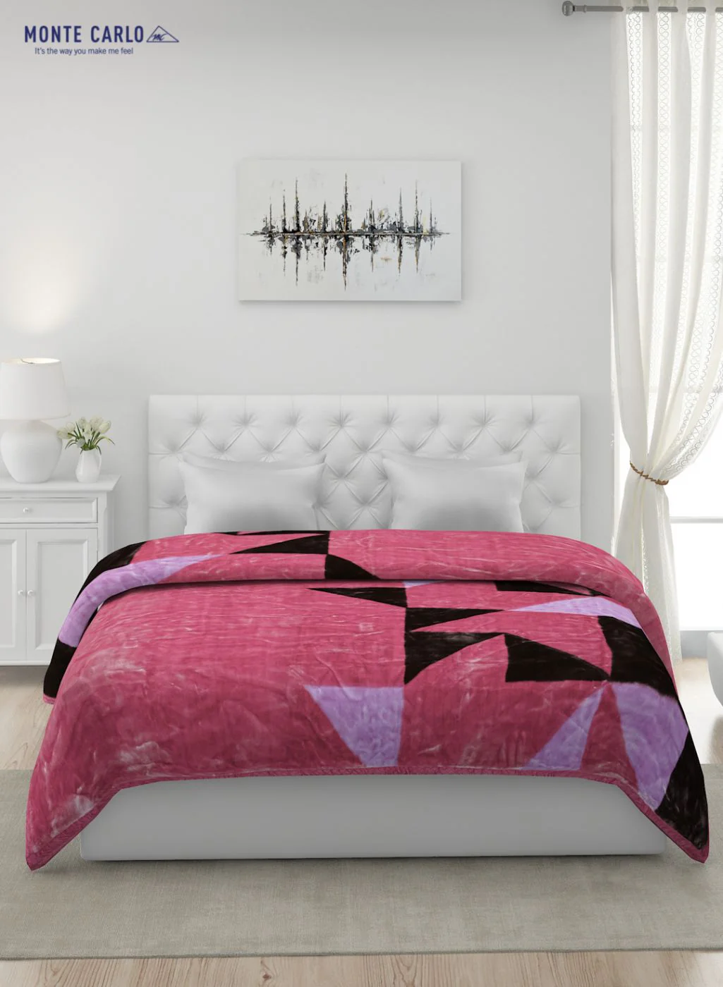 Printed Mink Double Blanket for Heavy Winter -2 Ply - Image 3