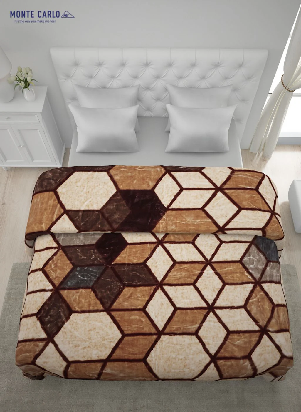 Printed Mink Double Blanket for Heavy Winter -2 Ply - Image 4