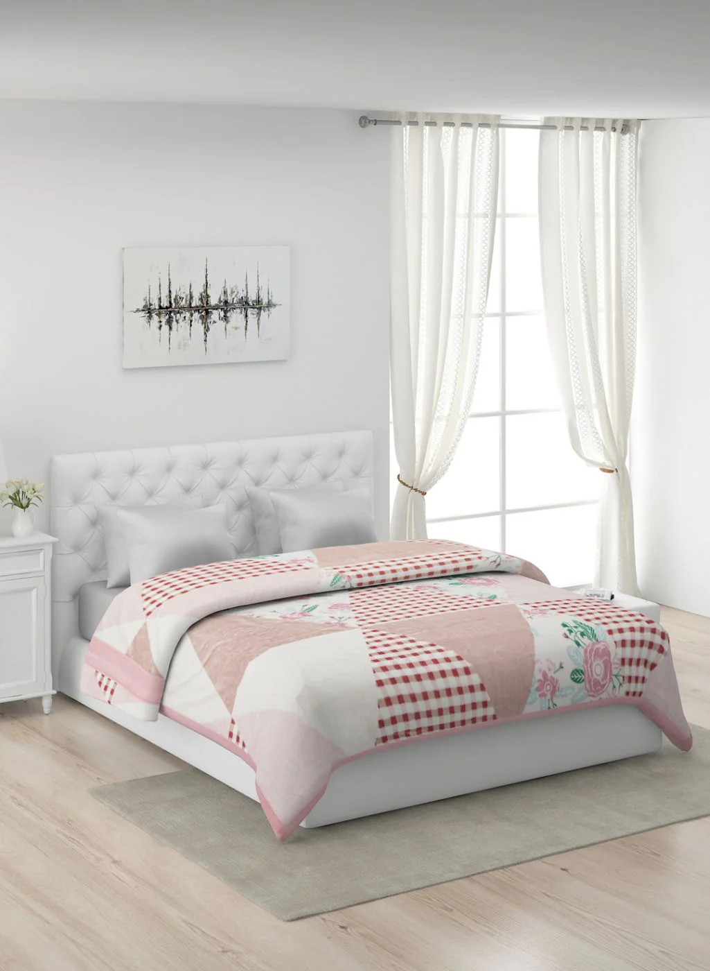 Printed Mink Double Blanket for Heavy Winter -2 Ply - Image 2