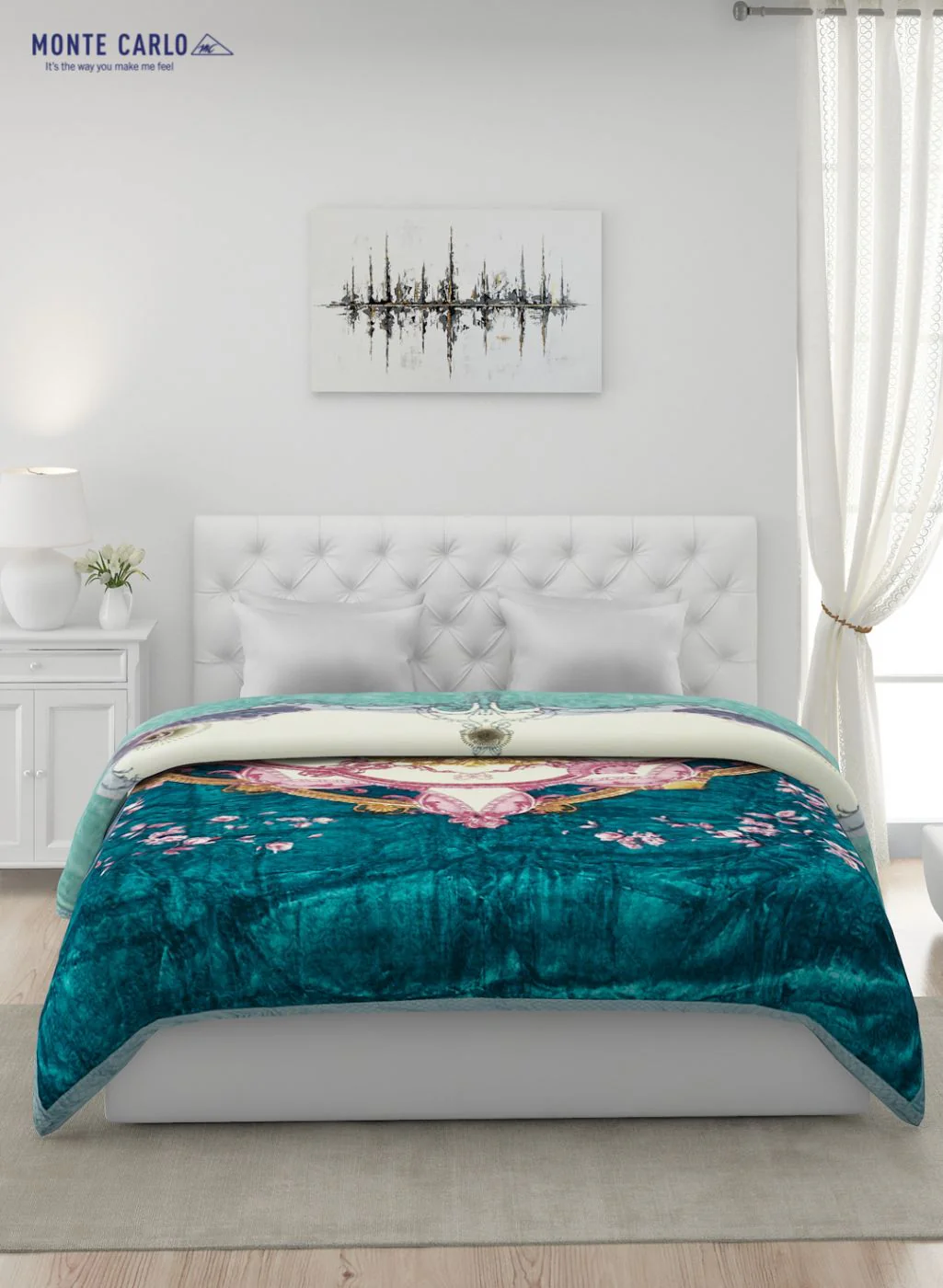 Printed Mink Double Blanket for Heavy Winter -2 Ply - Image 3