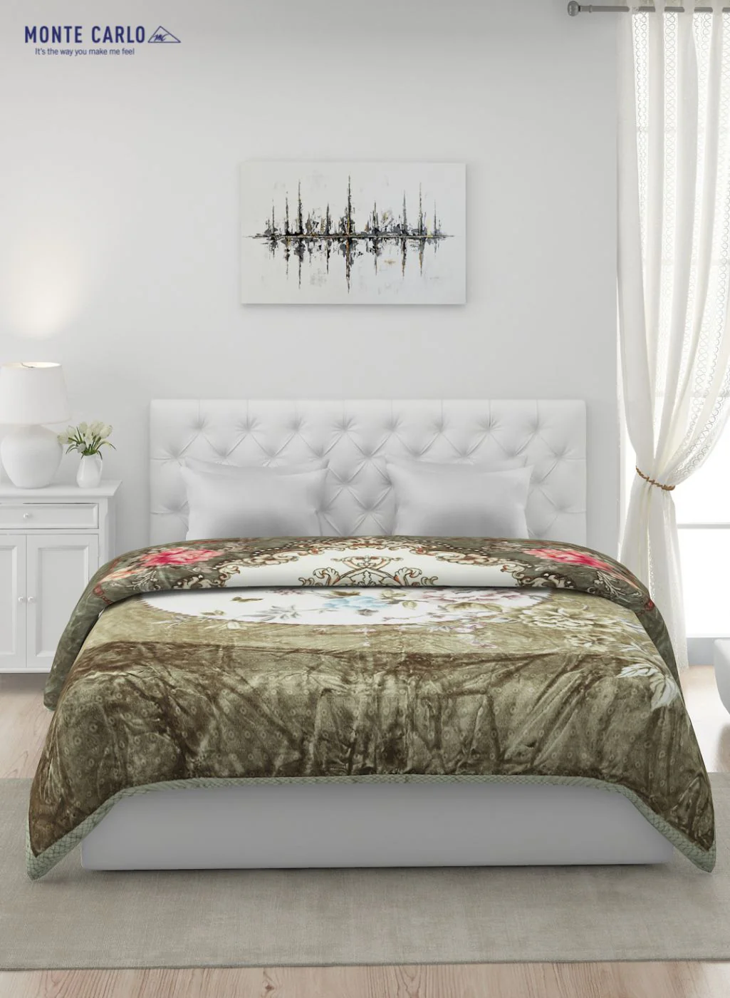 Printed Mink Double Blanket for Heavy Winter -2 Ply - Image 3